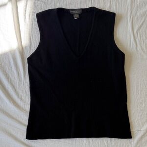 Banana Republic 100% Cashmere V-Neck Sleeveless Tank
